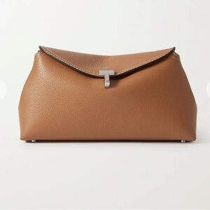 Toteme T-Lock Clutch - Tan